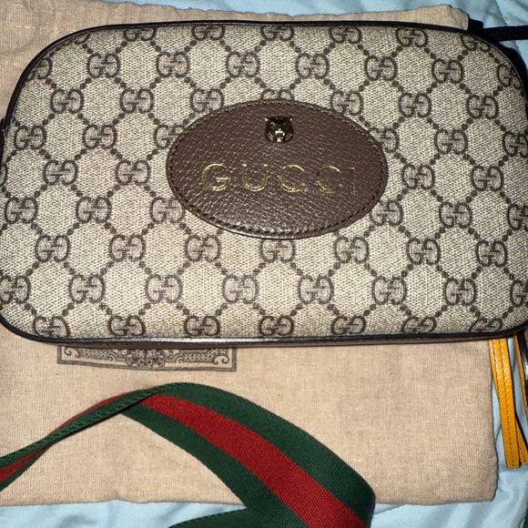 Gucci Supreme Monogram Web Neo Vintage crossbody unisex Authentic - Picture 12 of 16